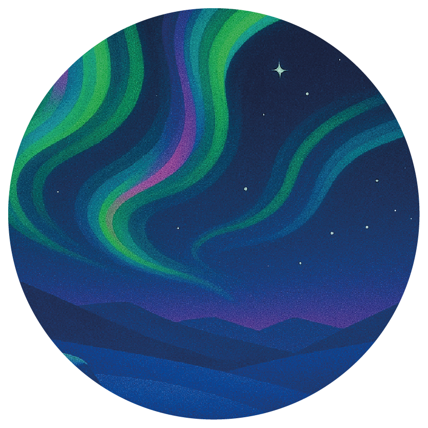 Cesto "Aurora Boreale"